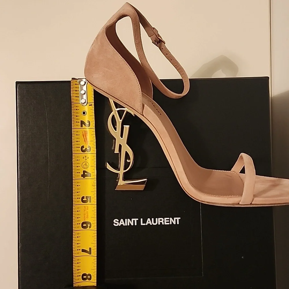 Saint Laurent Opyum Suede 110 YSL heels - Picture 7 of 10